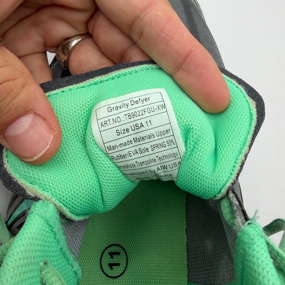 Gravity Defyer G-DEFY Mehalef Women's Size 11 Grey Green VersoShock - Picture 9 of 10